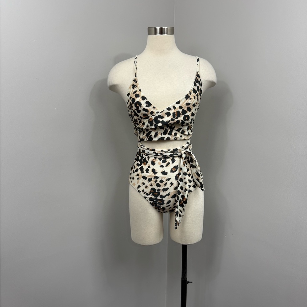 Aerie Tan‎ Animal Print One Piece